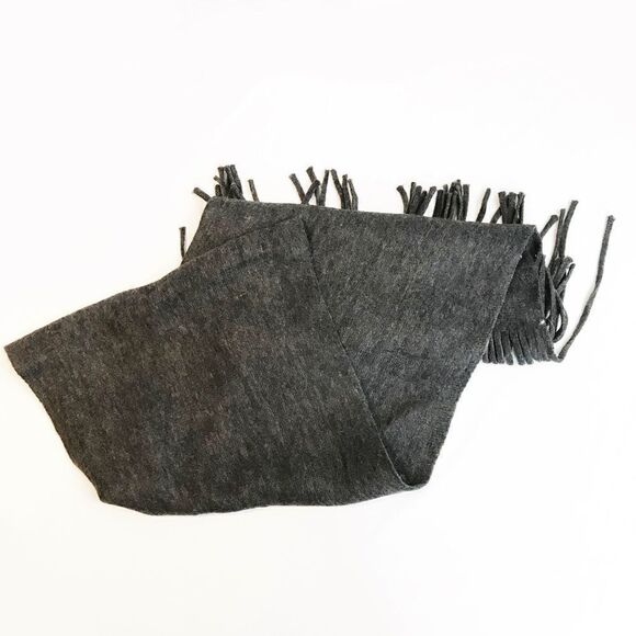 𝅺soft Charcoal Grey Lucky Brand Scarf - Picture 4 of 5